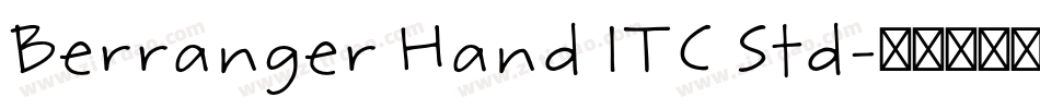 Berranger Hand ITC Std字体转换